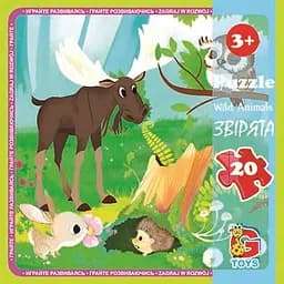 Пазлы G-Toys Лесные жители, 20 элементов, LR08