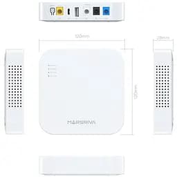 Джерело безперебійного живлення MARSRIVA DC UPS для роутерів KP4 3xDC+USB+USB-C OUT 5V/9V/12V 18W 10000 mAh (36Wh) Li-Ion (KP4_MARSRIVA) - мініатюра 5