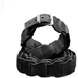 Женский кожаный бохо-ремень BlankNot Crazy Horse черный 