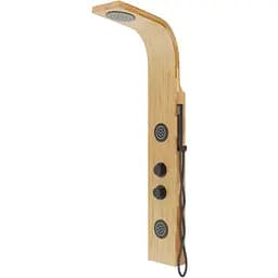 Душова панель Corsan Bali bamboo black з термостатом B231TBL