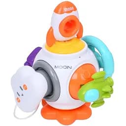 Бізіборд-брязкальце Bambi Ракета 99-17 рухомі деталі тріскачка