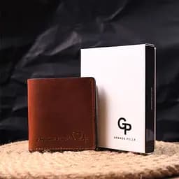 Чоловічий шкіряний гаманець Grande Pelle 9.5х10х1.5 см acs0024001 - мініатюра 8