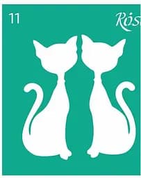 Трафарет многоразовый самоклеящийся №11 9×10см Love Rosa Talent