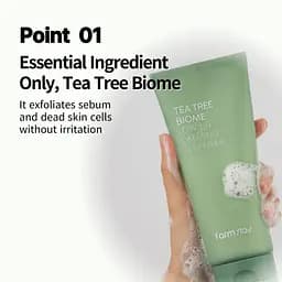 Пінка для вмивання FarmStay Tea Tree Biome Low pH Calming Clean 180 мл - мініатюра 3