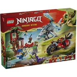 Конструктор LEGO Ninjago Автомобільна битва ніндзя біля будинку на дереві 642 деталі (71857)