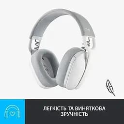 Повнорозмірні навушники Bluetooth Logitech Zone Vibe 100 Wireless Off-White (981-001219) - мініатюра 3