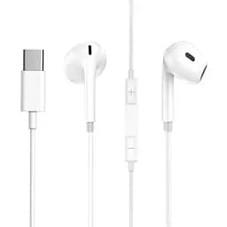 Навушники Aspor A237 EarPhone Type-C з мікрофоном білі