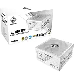 Блок живлення ASRock SteelLegend White SL-850GW ATX 3.1 135mm, 80+ Gold, Fully Modular, Retail 850W