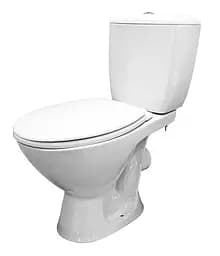 Унітаз-компакт Cersanit Koral 767 011 3/6 л поліпропіленове сидіння з металевим кріпленням 30412