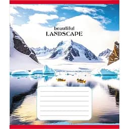 Зошит учнівський "Байдарки" Leader 018-540017L-3 в лінію, 18 аркушів