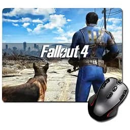 Ігрова поверхня Nextprint Одинокий Мандрівець і Бойовий Пес Фаллаут Fallout 300 х 250 мм (821963)