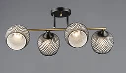 Люстра B A4436/4 медь+чёрный