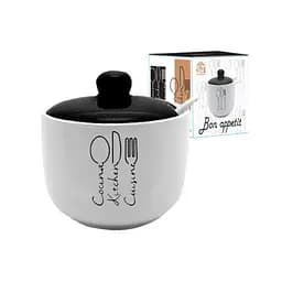 Цукорниця S&T Bon appetit, з ложкою, кераміка, 520 мл (700-03-17)