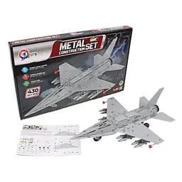 Конструктор металевий ТехноК Винищувач F-16, 430 деталей (9598)