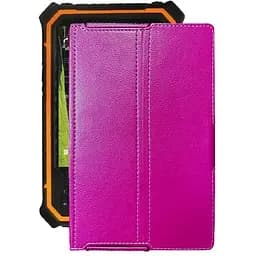 Чохол StatusCASE з екошкіри для планшету Hugerock T80V2 Рожевий