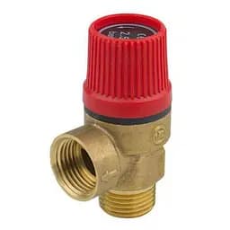 Запобіжний клапан Karro KR527 для систем опалення 1/2" ВЗ 2,5 бар 30412