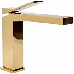 Смеситель для умывальника Rea Duet gold золотой низкий REA-B4413 Золотой