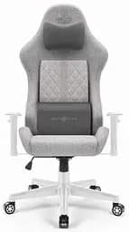 Компьютерное кресло Hell's Chair HC-1006 Grey-White ткань