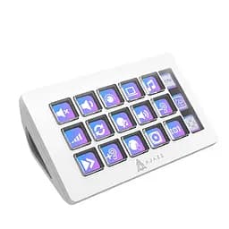 Стрім-консоль AJAZZ AKP153 / 15 клавіш / TFT-дисплей / Підтримка OBS та макросів / White - мініатюра 3