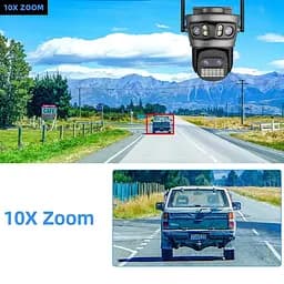 Вулична WiFi IPкамера Besder A22YQQS 20Мп  4 об'єктиви Zoom 10-кратний чорна - мініатюра 7