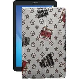 Чехол StatusCASE из экокожи для планшета Samsung Galaxy Tab E 9,6 (T561) Луи-Витон-белый