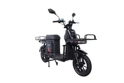 Электроскутер Грузовой с двумя большими багажниками Crosser MAX PRO (1200W 72V 24Ah) Черный