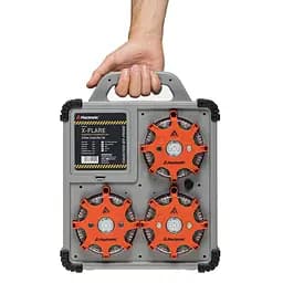 Комплект ліхтарів професійних Mactronic X-Flare (30 Lm) Red/Blue/Amber Recharg 12v/220V Magnetic Червоний - мініатюра 8