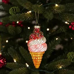 Прикраса ялинкова Yancheng Everbright Морозиво скло (833724)