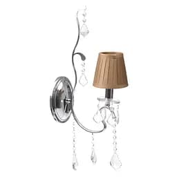 Бра Brille BCL-307W/1 настенное накладное в спальню хрустальное с абажуром классическое