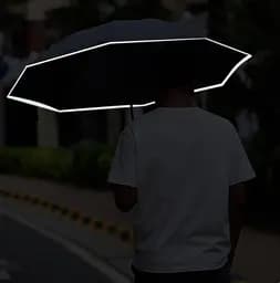 Парасоля складна автоматична з ліхтариком Xiaomi Zuodu Black (ZD002-LED) - мініатюра 7