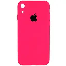 Чохол Epik Silicone Case Square Full Camera Protective AA для Apple iPhone XR 6.1 Рожевий/Barbie pink
