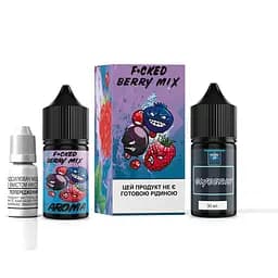 Набір компонентів для самозамісу заправки сольової заправки для вейпу Fucked Mix Salt 30 мл, 0-25 мг Berry Mix Малина Чорниця Ожина (15503)