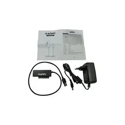 Адаптер Maiwo USB 3.0 to HDD SATA 2,5"/3,5"/5,25"/SSD, PA 2V/2A black (K10435A) - мініатюра 3