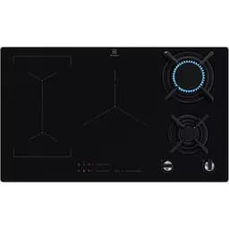 Варильна поверхня комбінована Electrolux 90 см розширена зона чугун чорний