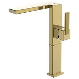 Смеситель для умывальника высокий Imprese Deira шампань ZMK112009011 Золотой