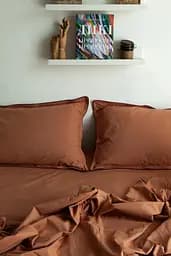 Комплект постільної білизни двоспальний євро 200х220 см варена бавовна White Dream Теракот (2008)