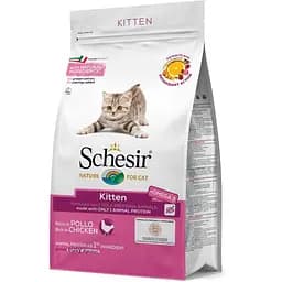 Сухий корм Schesir Cat Kitten 1.5 кг шезір курка монопротеїновий для кошенят