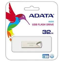 USB флеш накопичувач ADATA 32GB UV210 Metal Silver USB 2.0 (AUV210-32G-RGD) - мініатюра 3