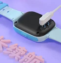Дитячий смарт годинник телефон Lemfo D7 з GPS трекером, 4G SIM-картою, відеодзвінками, прослуховуванням, камерою, кнопкою SOS, IP67 та роботою до 5 днів Чорний - мініатюра 8