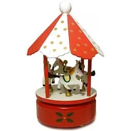 Музична Карусель d-12.5, h-20.5 см червоно-біла