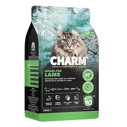 Сухой беззерновой холист корм Charm Grass-Fed Lamb Чарм ягненок выращенный на траве для кошек 0.34 кг.