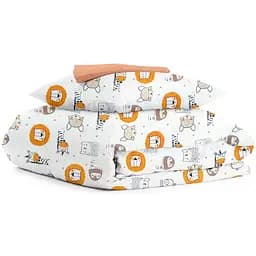 Комплект постільної білизни Cosas Leo & giraffe Підлітковий теракотовий (LeoGiraffeFox_El90-Terrakot_155)