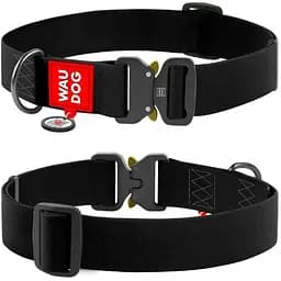Нашийник для собак Waudog Waterproof водостійкий з QR-паспортом, металева пряжка-фастекс, XXL, Ш 40 мм, Дов 43-70 см