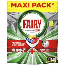 Капсули для посудомийних машин Fairy Platinum Plus Все в 1, 71 шт.