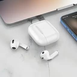 Бездротові навушники Hoco EW26 TWS Bluetooth 5.3, з мікрофоном, білі - мініатюра 4