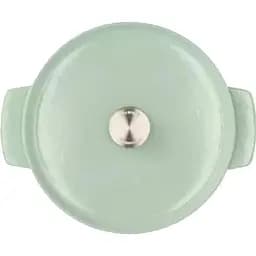 Каструля KitchenAid Cast Iron чавунна з кришкою 26 см 5.2 л фісташковий (CC007434-001) - мініатюра 3