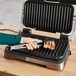 Гриль Tefal притискний OptiGrill 2in1 XL 2200Вт з'ємні пластини сенсор товщини продуктів метал (GC782D30) - мініатюра 7