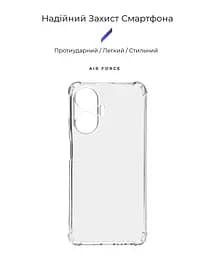 Прозрачный чехол для Realme C55 с защитой камеры и усиленными бортами, тонкий, силиконовый, бесцветный, ударопрочный, противоударный бампер с закрытой камерой, ArmorStandart (ARM70736) - мініатюра 2