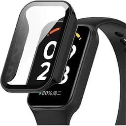 Чохол-накладка DK CDK Пластик Gloss Glass Full Cover для Xiaomi Mi Band 8 Active (015558) (black) - мініатюра 3