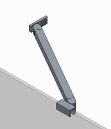 Двері в нішу Koer SR SD04-100x200-TR-01 прозоре скло Easy Clean 10 мм, хром KR5386, універсальні, прозорий, хром - мініатюра 4